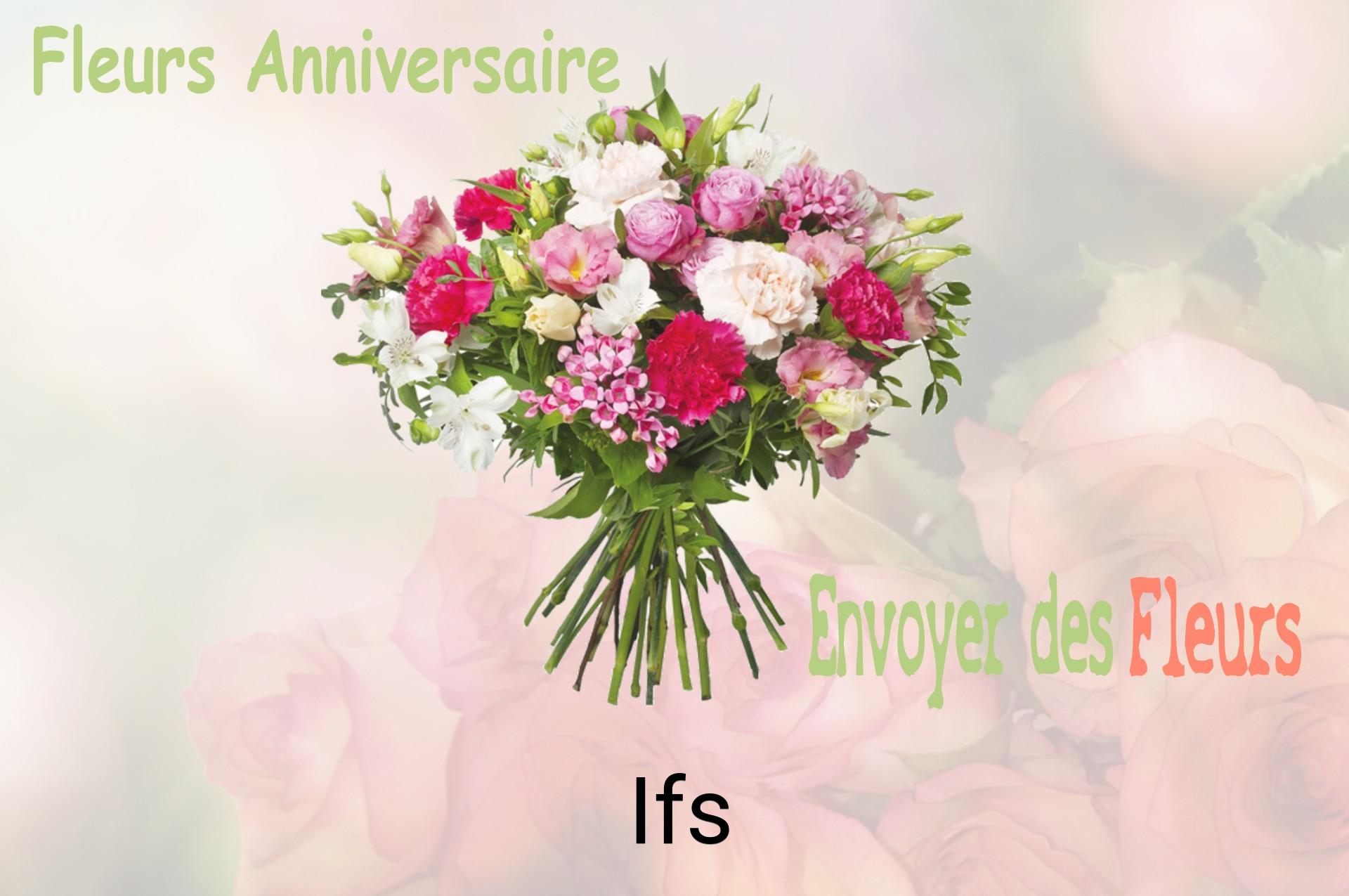 Bouquet de fleurs d’anniversaire livré à Ifs